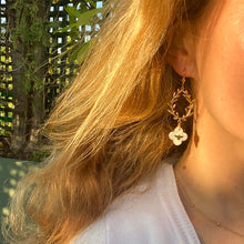 Load image into Gallery viewer, White Dove of Peace earrings
