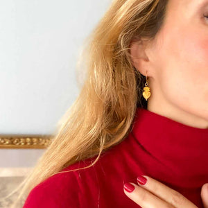 Fiery Heart earrings