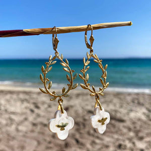 White Dove of Peace earrings