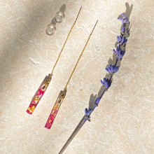Load image into Gallery viewer, St. Therese rosebush earrings
