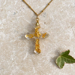 Gold leaf cross
