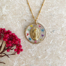 Load image into Gallery viewer, Large Flowery Miraculous Medal
