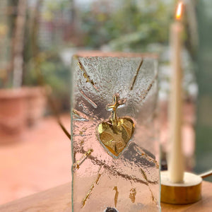 Golden sacred Heart