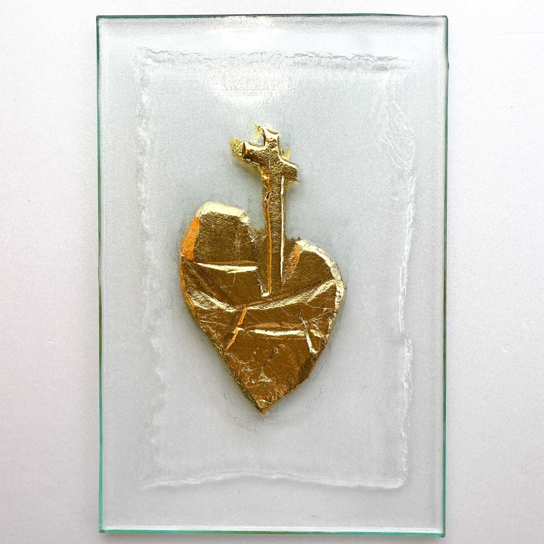 Large golden Sacred Heart