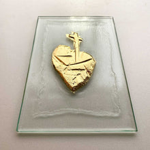 Load image into Gallery viewer, Large golden Sacred Heart
