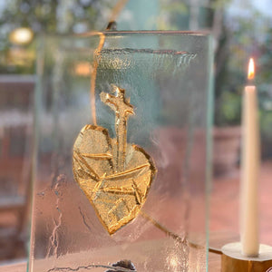 Large golden Sacred Heart