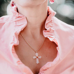 St. Therese two hearts cross