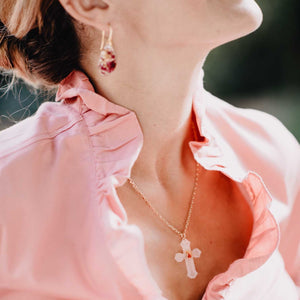 St. Therese two hearts cross