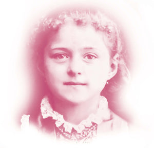 St. Therese rose & gold cross